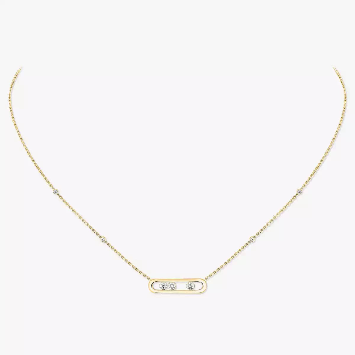 [Stars Jewelry] Baby Move Gold Diamond Necklace