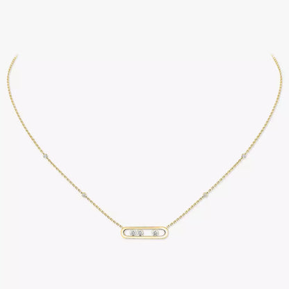 [Stars Jewelry] Baby Move Gold Diamond Necklace