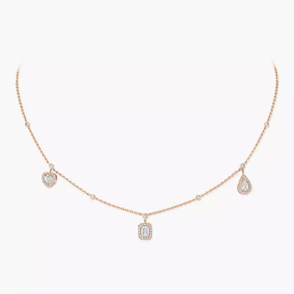 [Stars Jewelry]My Twin Diamond Necklace in Silver
