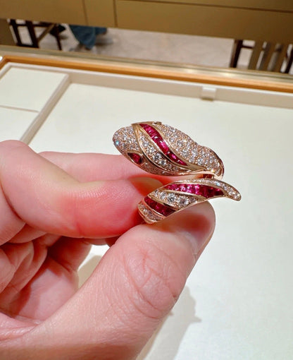[Stars Jewelry]BRAND NEW LUXURY RED SNAKE RING