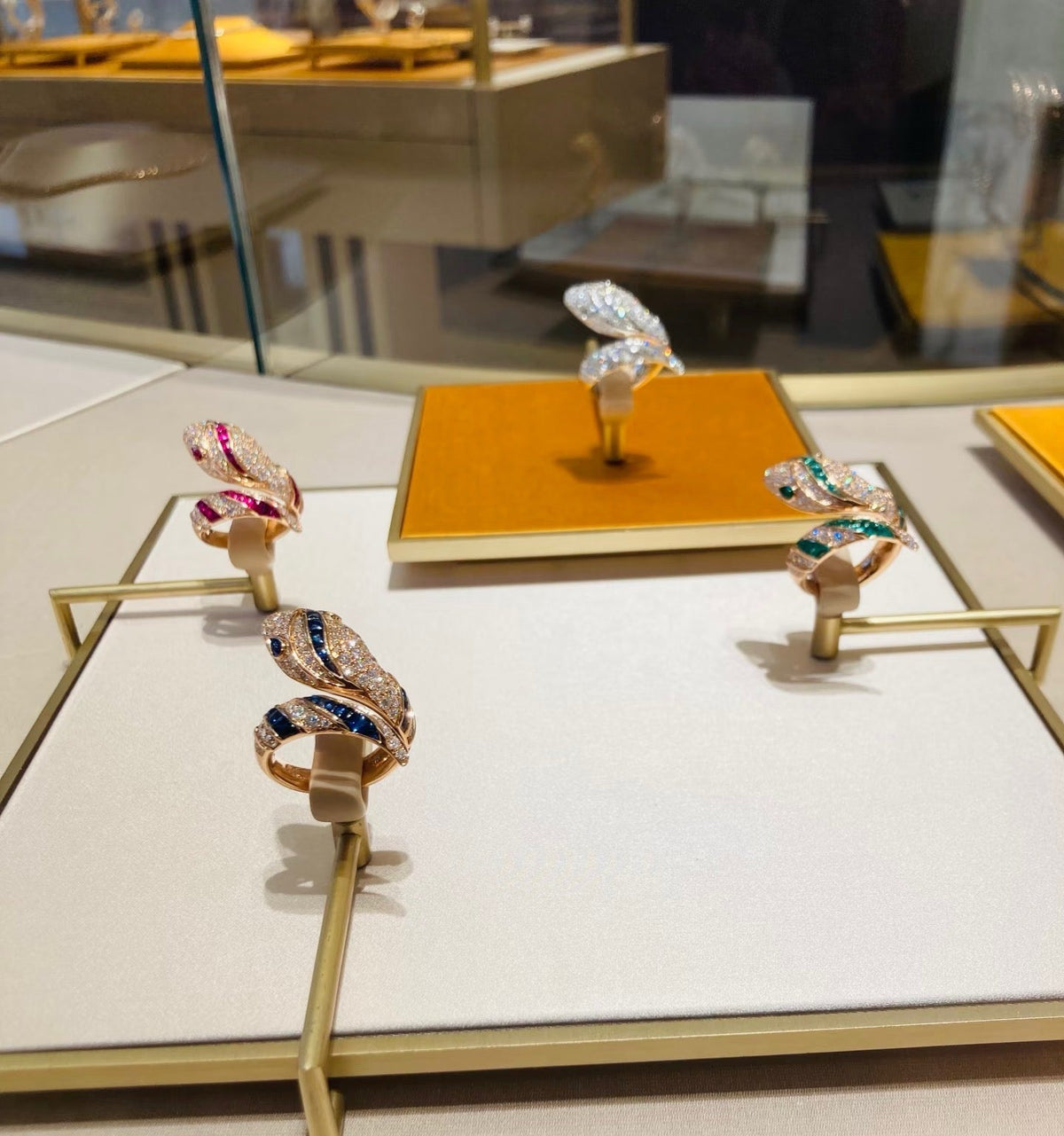 [Stars Jewelry]BRAND NEW LUXURY GREEN SNAKE RING