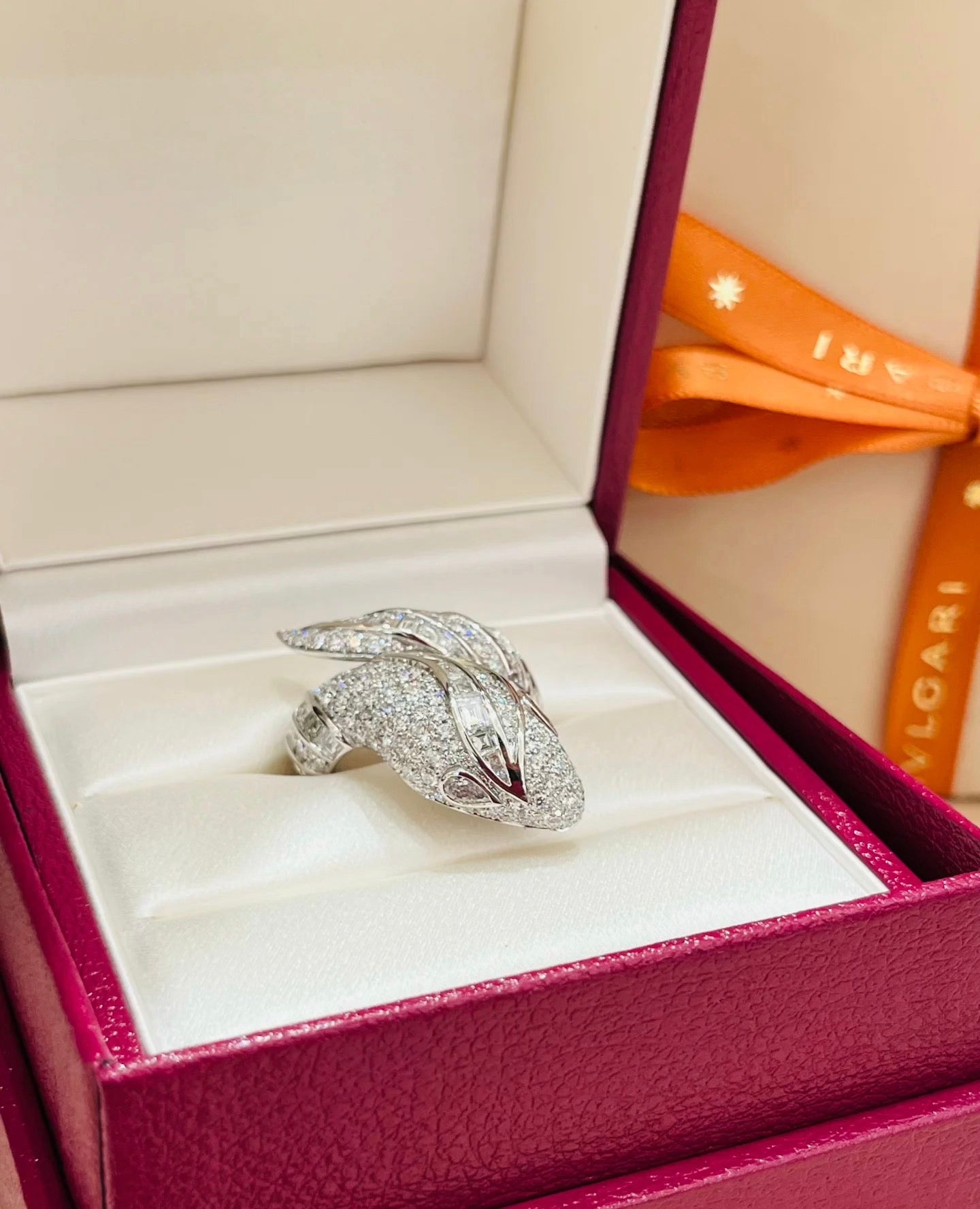 [Stars Jewelry]BRAND NEW LUXURY SILVER SNAKE RING