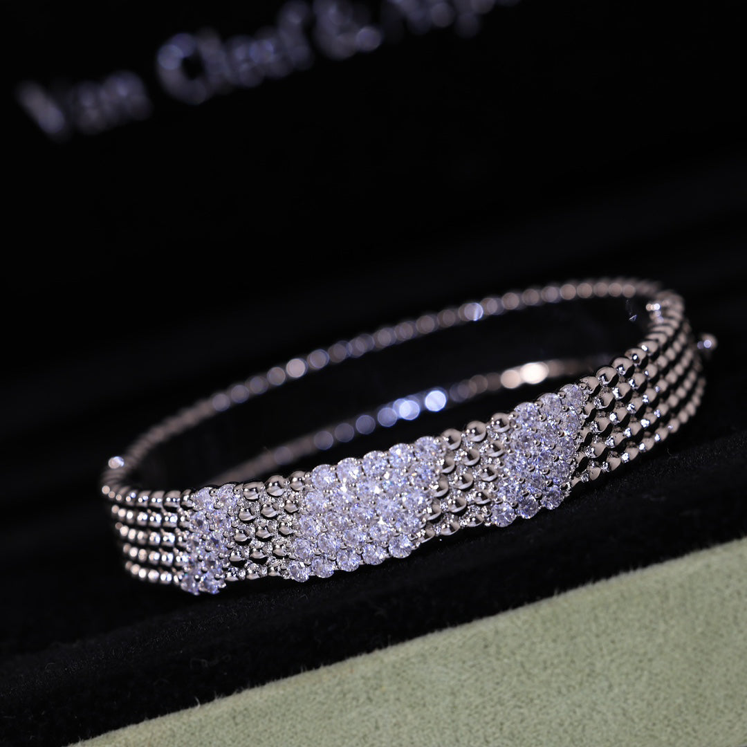 [Stars Jewelry]  FIVE-ROW DIAMOND BRACELET