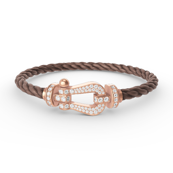 [Stars Jewelry]FORCE LARGE HORSESHOE FULL DIAMOND BRACELET ROSE GOLD