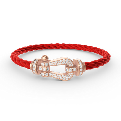 [Stars Jewelry]FORCE LARGE HORSESHOE FULL DIAMOND BRACELET ROSE GOLD