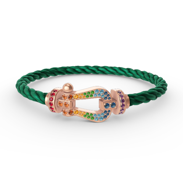 [Stars Jewelry]FORCE LARGE HORSESHOE  COLORED DIAMOND BRACELET ROSE GOLD