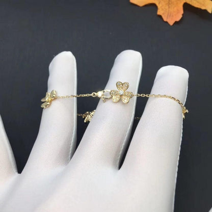 [Stars Jewelry]FRIVOLE GOLD 5 FLOWERS BRACELET