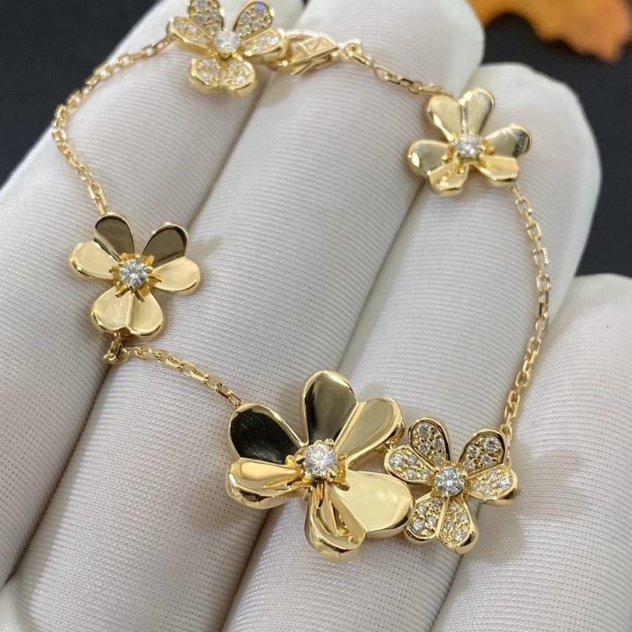 [Stars Jewelry]FRIVOLE GOLD 5 FLOWERS BRACELET