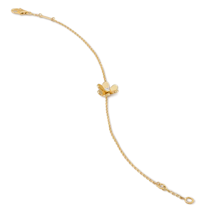 [Stars Jewelry]FRIVOLE GOLD FLOWER PINK MALACHITE BRACELET