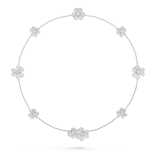 [Stars Jewelry]FRIVOLE SILVER 9 FLOWERS NECKLACE