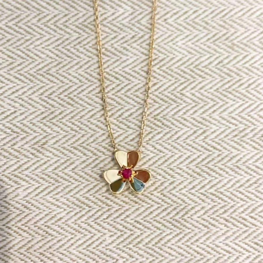 [Stars Jewelry]FRIVOLE GOLD FLOWER NECKLACE