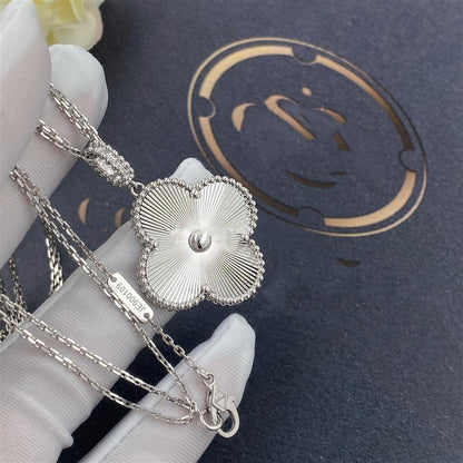 [Stars Jewelry]CLOVER 25MM SILVER BIG CLOVER NECKLACE