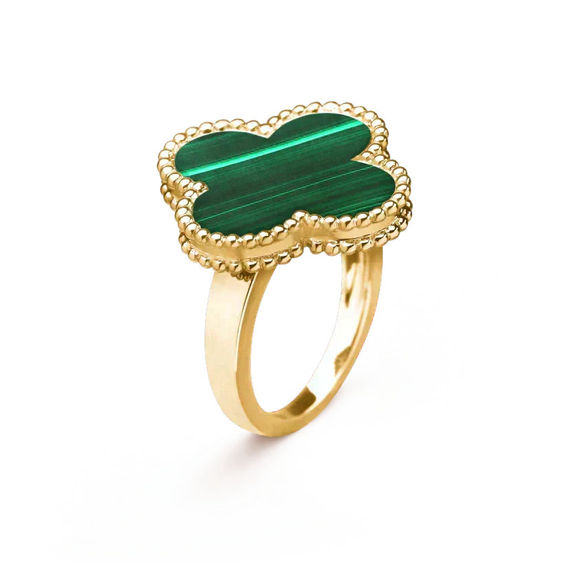 [Stars Jewelry]CLOVER MALACHITE RING