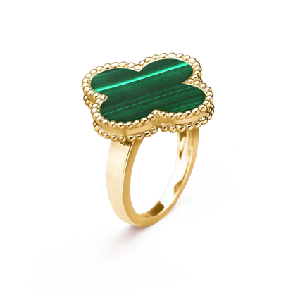 [Stars Jewelry]CLOVER MALACHITE RING