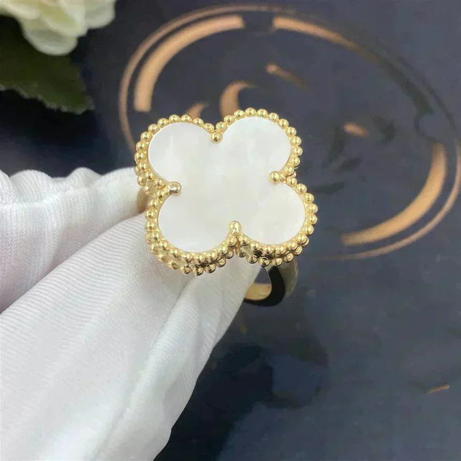 [Stars Jewelry]CLOVER WHITE MOP RING