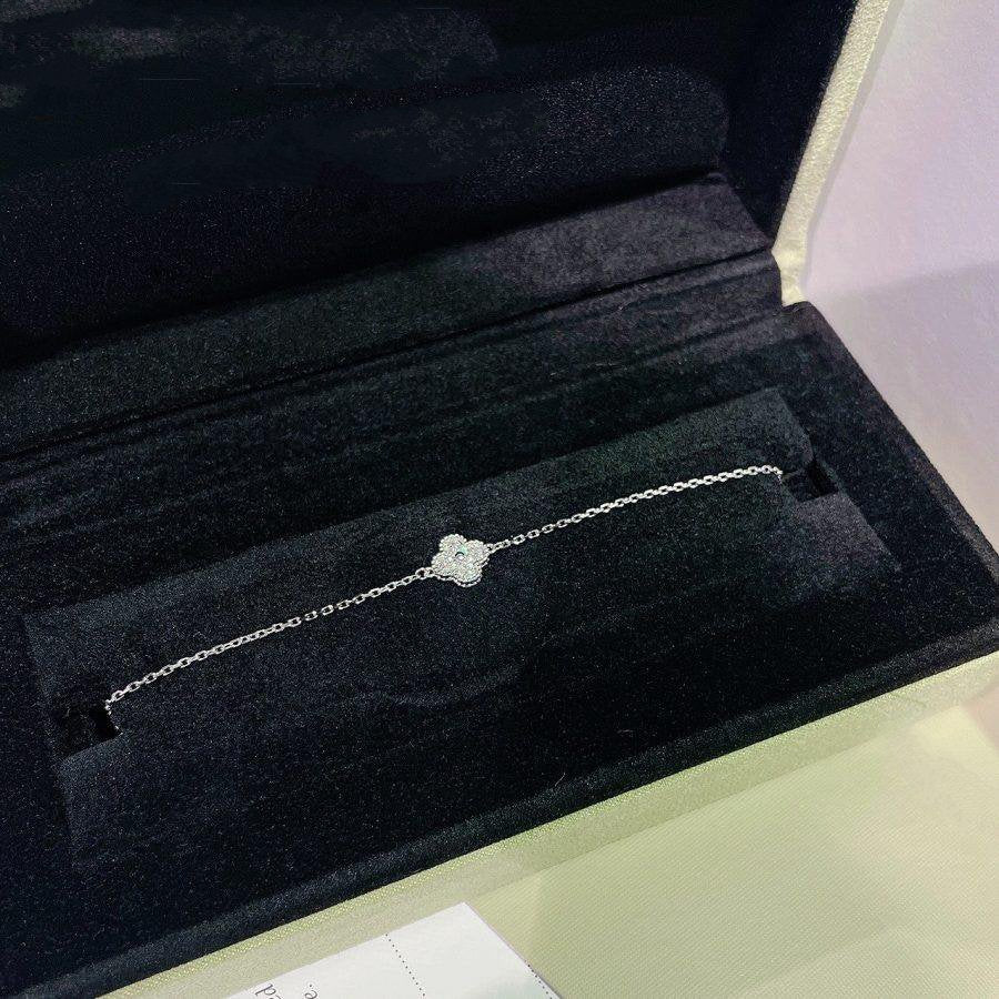 [Stars Jewelry]CLOVER  SINGLE FLOWER BRACELET SILVER