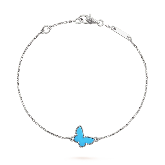 [Stars Jewelry]BUTTERFLY TURQUOISE BUTTERFLY BRACELET SILVER