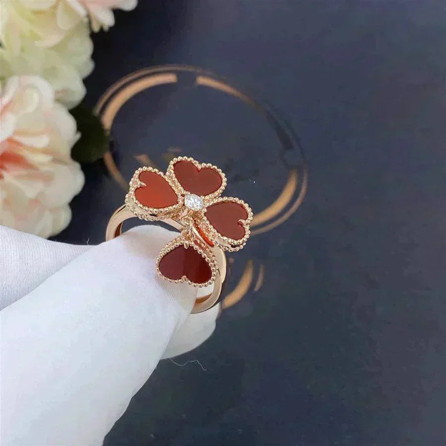 [Stars Jewelry]SWEET CLOVER CARNELIAN RING