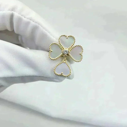 [Stars Jewelry]SWEET CLOVER WHITE MOP RING