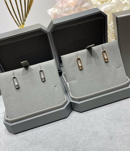 [Stars Jewelry]MOVE UNO SMALL 1 DIAMOND EARRINGS