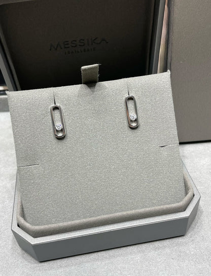 [Stars Jewelry]MOVE UNO SMALL 1 DIAMOND EARRINGS