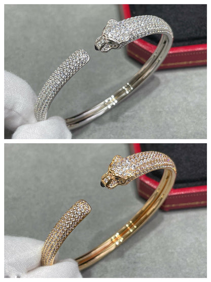 [Stars Jewelry]PANTHERE FULL DIAMOND OPEN BRACELET