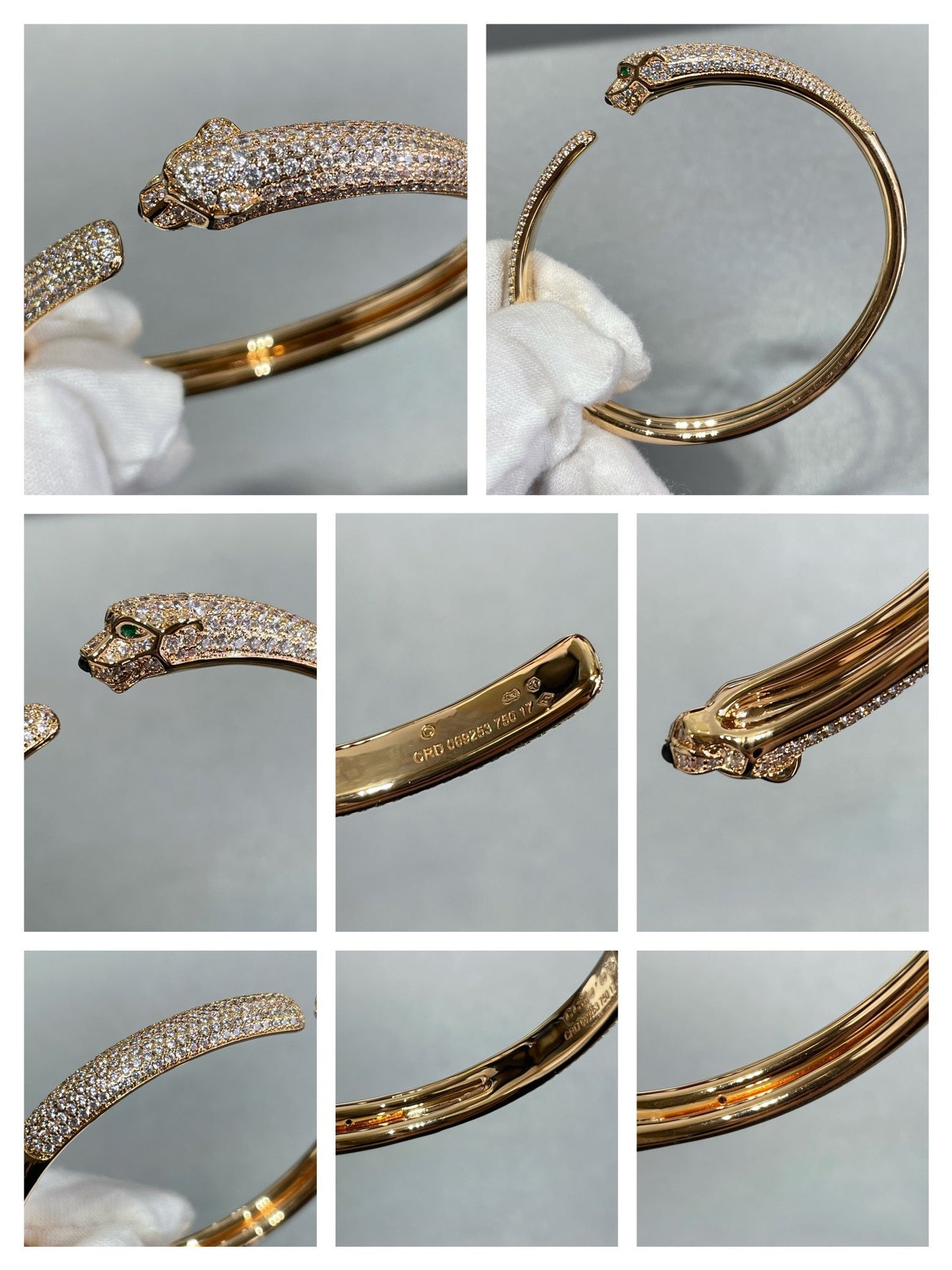 [Stars Jewelry]PANTHERE FULL DIAMOND OPEN BRACELET