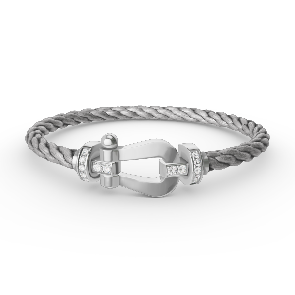 [Stars Jewelry]FORCE LARGE HORSESHOE HALF DIAMOND BRACELET SILVER