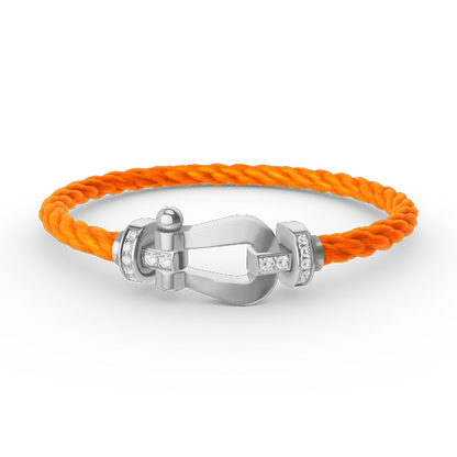 [Stars Jewelry]FORCE LARGE HORSESHOE HALF DIAMOND BRACELET SILVER