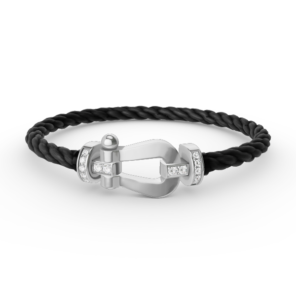 [Stars Jewelry]FORCE LARGE HORSESHOE HALF DIAMOND BRACELET SILVER