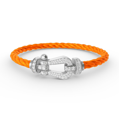 [Stars Jewelry]FORCE LARGE HORSESHOE FULL DIAMOND BRACELET SILVER