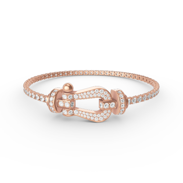 [Stars Jewelry]FORCE  LARGE HORSESHOE FULL DIAMOND TENNIS BRACELET