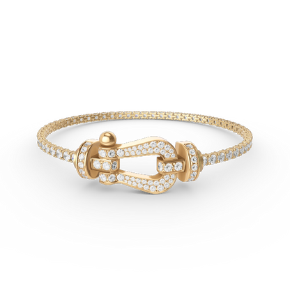 [Stars Jewelry]FORCE  LARGE HORSESHOE FULL DIAMOND TENNIS BRACELET